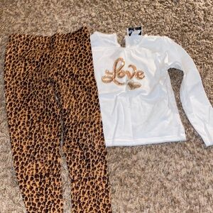 Girls Leopard Print Outfit